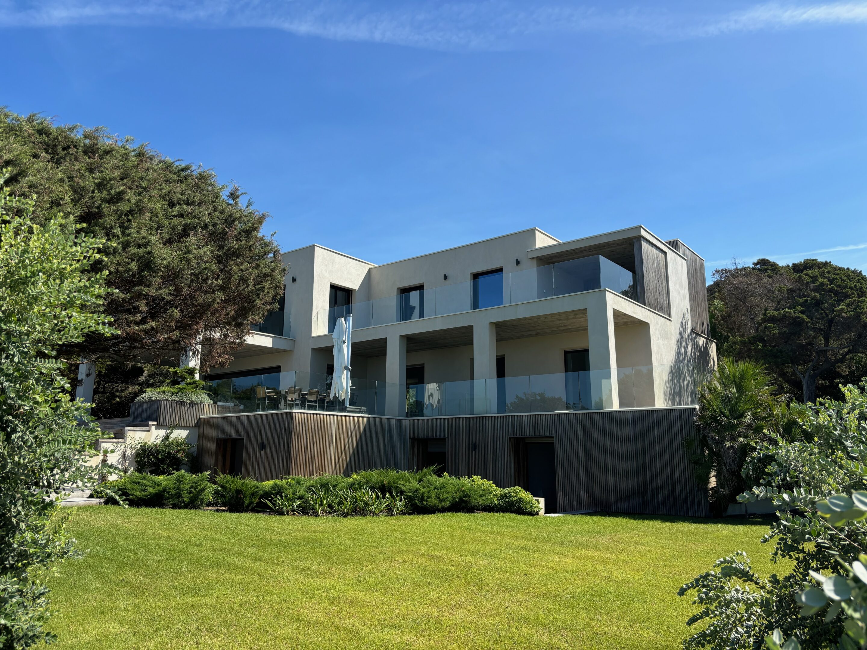 Vue 3D depuis la piscine.