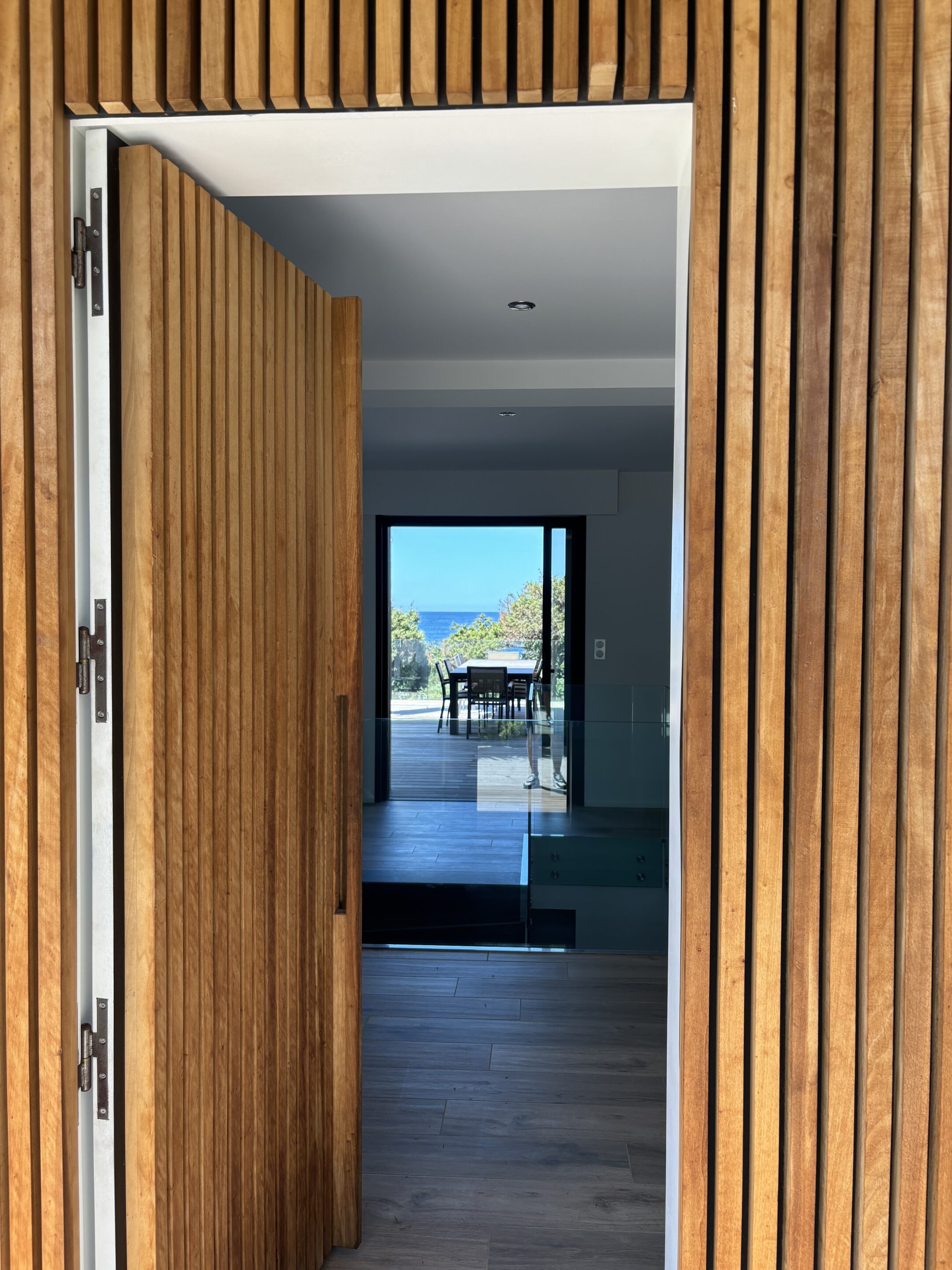 Vue 3D depuis la pergola.