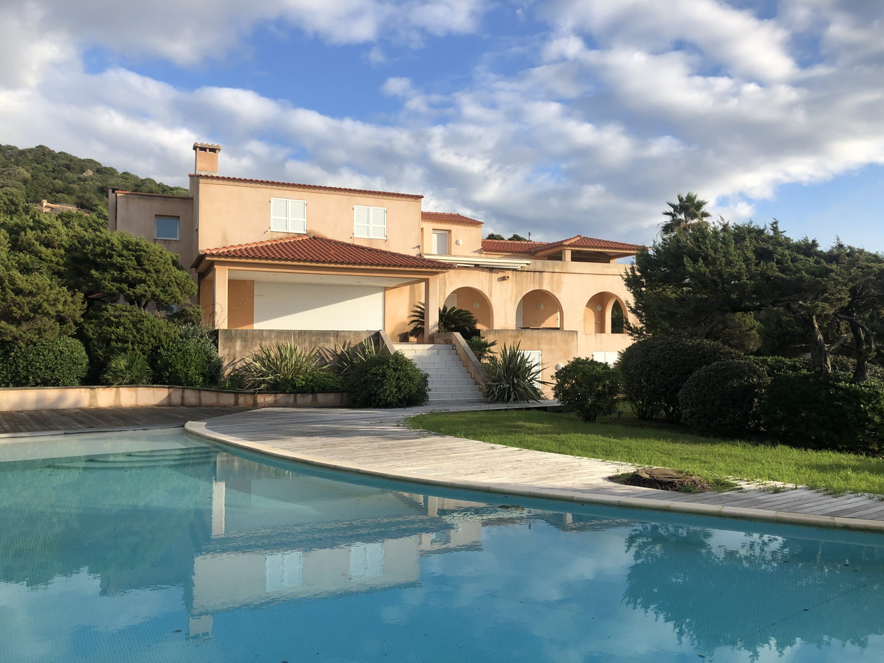 Vue 3D depuis la pergola.